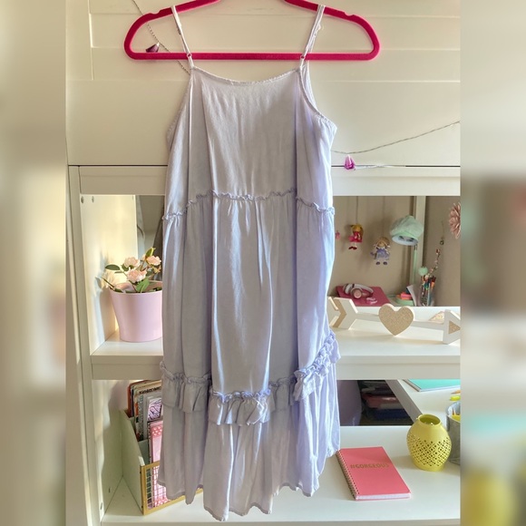 🌸3/$30🌸 art class Girls’ Lilac Flowy Layered Summer Dress 👗💜 - Picture 4 of 6